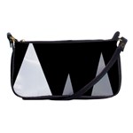 Geometric landscape Shoulder Clutch Bag Front