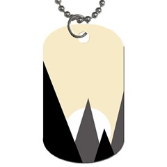 Geometric Landscape Dog Tag (two Sides) by Valentinaart