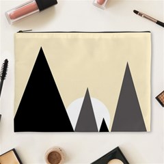 Geometric Landscape Cosmetic Bag (xl) by Valentinaart