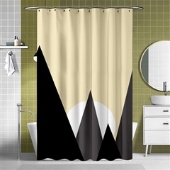 Geometric Landscape Shower Curtain 48  X 72  (small)  by Valentinaart