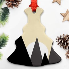 Geometric Landscape Christmas Tree Ornament (two Sides)