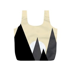 Geometric Landscape Full Print Recycle Bag (s) by Valentinaart