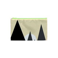 Geometric Landscape Cosmetic Bag (xs) by Valentinaart