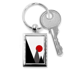 Geometric Landscape Key Chains (rectangle)  by Valentinaart