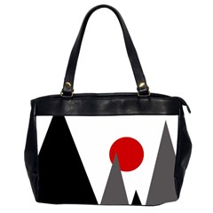 Geometric Landscape Oversize Office Handbag (2 Sides) by Valentinaart