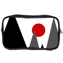 Geometric Landscape Toiletries Bag (two Sides) by Valentinaart