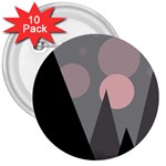 Geometric landscape 3  Buttons (10 pack)  Front