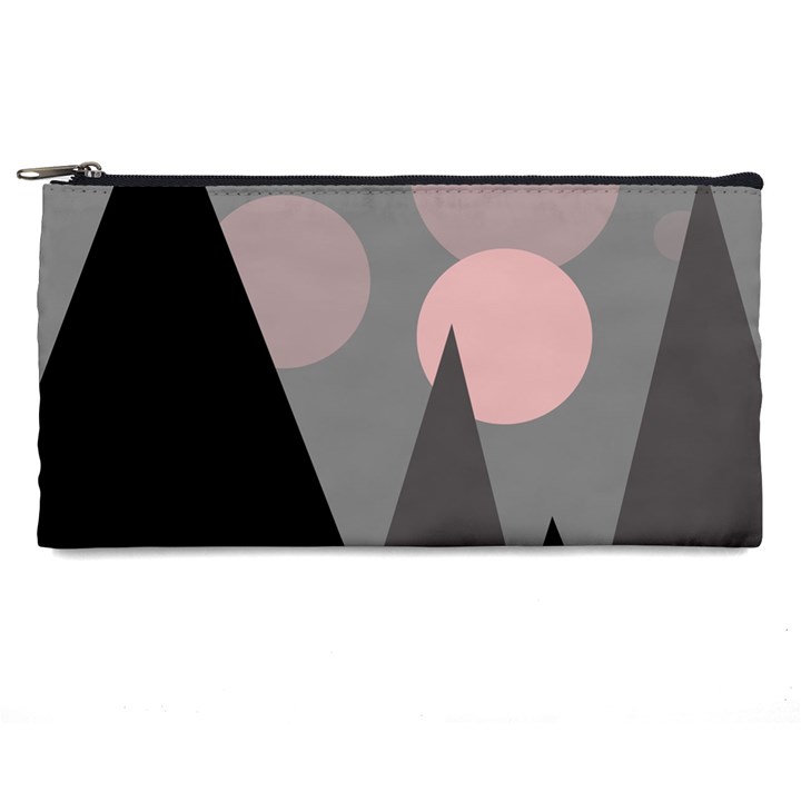 Geometric landscape Pencil Cases