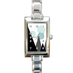 Geometric landscape Rectangle Italian Charm Watch