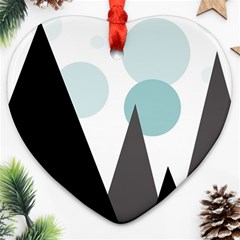 Geometric landscape Ornament (Heart)