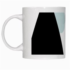 Geometric landscape White Mugs