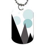 Geometric landscape Dog Tag (One Side) Front