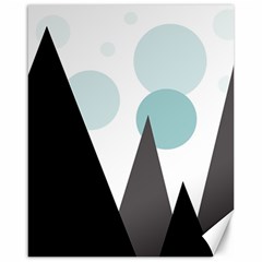 Geometric landscape Canvas 16  x 20 