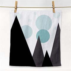 Geometric landscape Face Towel