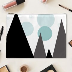 Geometric Landscape Cosmetic Bag (xl) by Valentinaart