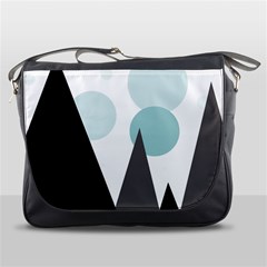 Geometric landscape Messenger Bag