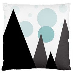 Geometric landscape Large Flano Cushion Case (One Side)