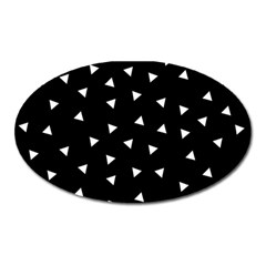 Geometric Pattern Oval Magnet by Valentinaart