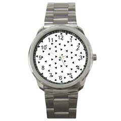 Geometric Pattern Sport Metal Watch