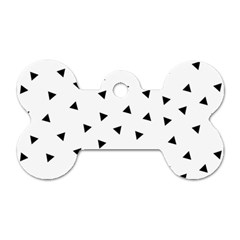 Geometric Pattern Dog Tag Bone (One Side)