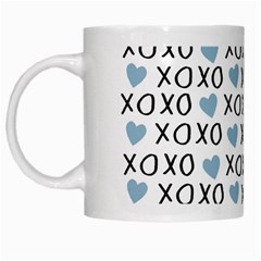 Xo Valentines Day Pattern White Mugs by Valentinaart