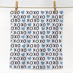 Xo Valentines Day Pattern Face Towel by Valentinaart