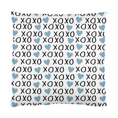 Xo Valentines Day Pattern Standard Cushion Case (two Sides) by Valentinaart