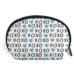 Xo Valentines Day Pattern Accessory Pouch (large) by Valentinaart