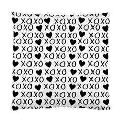 Xo Valentines Day Pattern Standard Cushion Case (two Sides) by Valentinaart