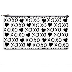 Xo Valentines Day Pattern Pencil Cases by Valentinaart