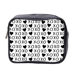 Xo Valentines Day Pattern Mini Toiletries Bag (two Sides) by Valentinaart