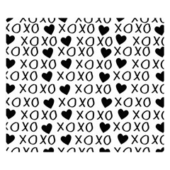 Xo Valentines Day Pattern Double Sided Flano Blanket (small)  by Valentinaart