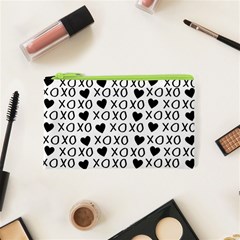 Xo Valentines Day Pattern Cosmetic Bag (xs) by Valentinaart