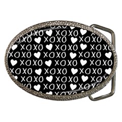 Xo Valentines Day Pattern Belt Buckles by Valentinaart