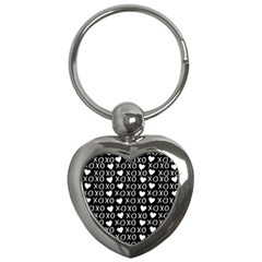 Xo Valentines Day Pattern Key Chains (heart)  by Valentinaart