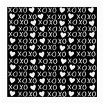 XO Valentines day pattern Medium Glasses Cloth Front