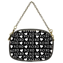 Xo Valentines Day Pattern Chain Purse (two Sides) by Valentinaart