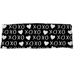 Xo Valentines Day Pattern Body Pillow Case (dakimakura) by Valentinaart