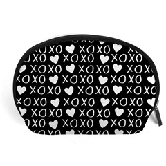 Xo Valentines Day Pattern Accessory Pouch (large) by Valentinaart