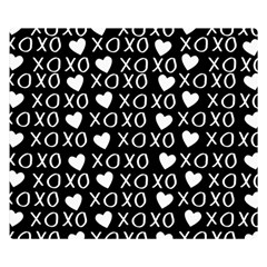 Xo Valentines Day Pattern Double Sided Flano Blanket (small)  by Valentinaart