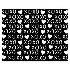 Xo Valentines Day Pattern Double Sided Flano Blanket (medium)  by Valentinaart