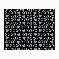 XO Valentines day pattern Small Glasses Cloth