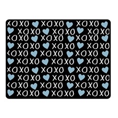 XO Valentines day pattern Double Sided Fleece Blanket (Small) 