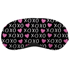 Xo Valentines Day Pattern Sleeping Masks by Valentinaart