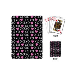 Xo Valentines Day Pattern Playing Cards (mini) by Valentinaart