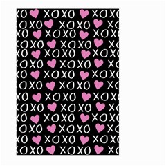 Xo Valentines Day Pattern Large Garden Flag (two Sides) by Valentinaart