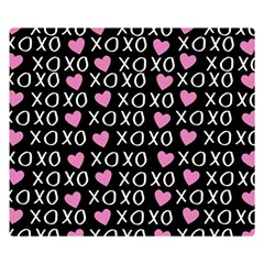 Xo Valentines Day Pattern Double Sided Flano Blanket (small)  by Valentinaart