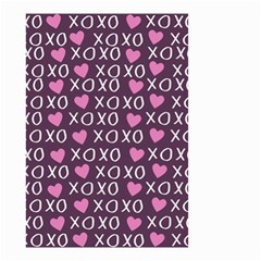 Xo Valentines Day Pattern Small Garden Flag (two Sides) by Valentinaart