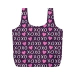 XO Valentines day pattern Full Print Recycle Bag (M) Back