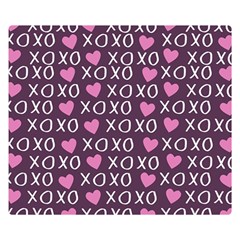 Xo Valentines Day Pattern Double Sided Flano Blanket (small)  by Valentinaart